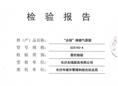 燃氣蒸箱檢驗報告